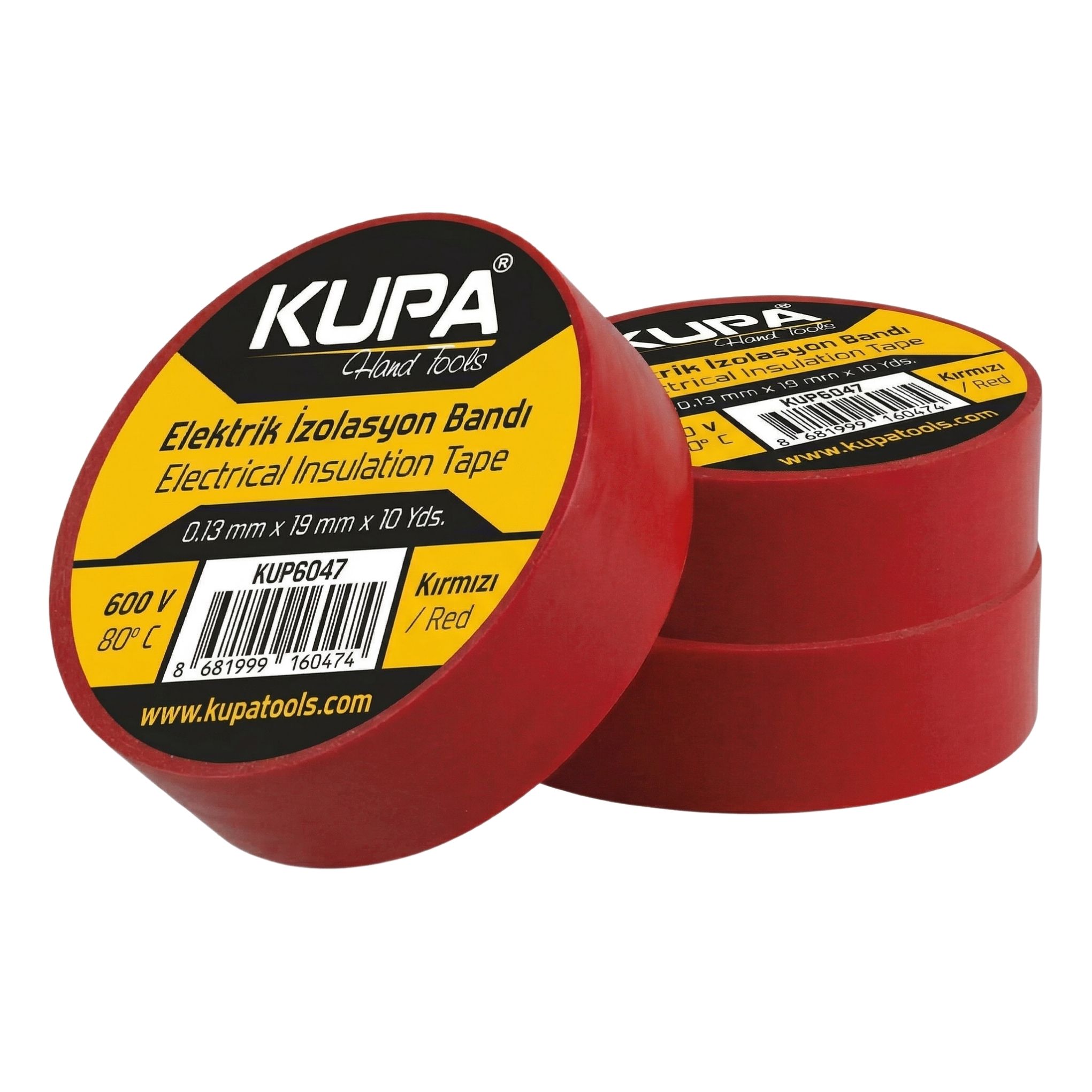 KUPA ELEKTRİK İZOLA BANDI KIRMIZI (10)
